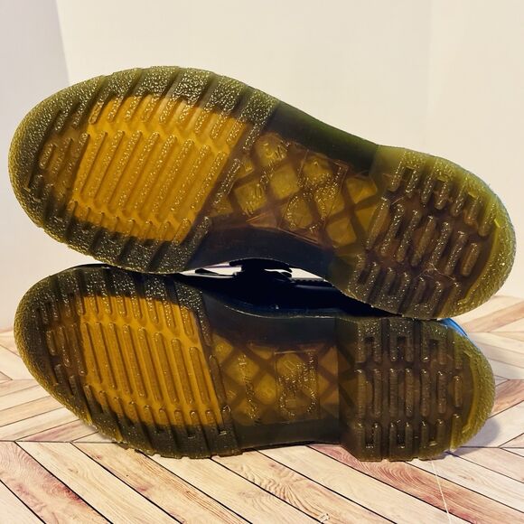 Dr Martens Adrian Snaffle Black Smooth Leather Loafers M 4 W 5 Kiltie Gold Bit - Picture 8 of 10